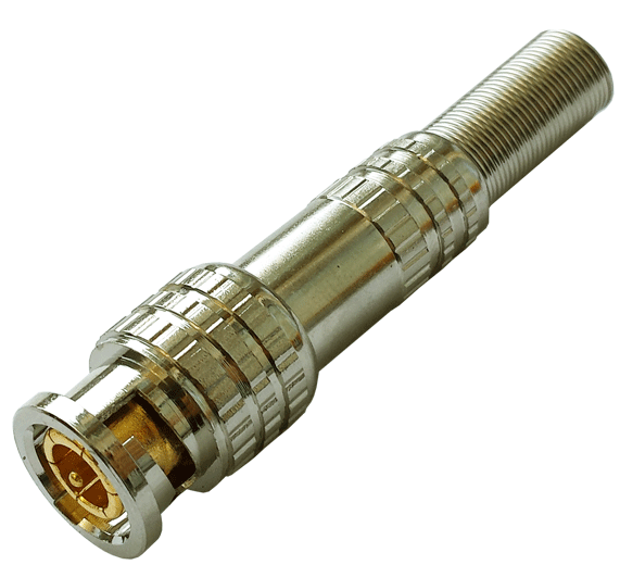 Коннектор разъём TANTOS TS BNC штекер под винт с пружиной, металл