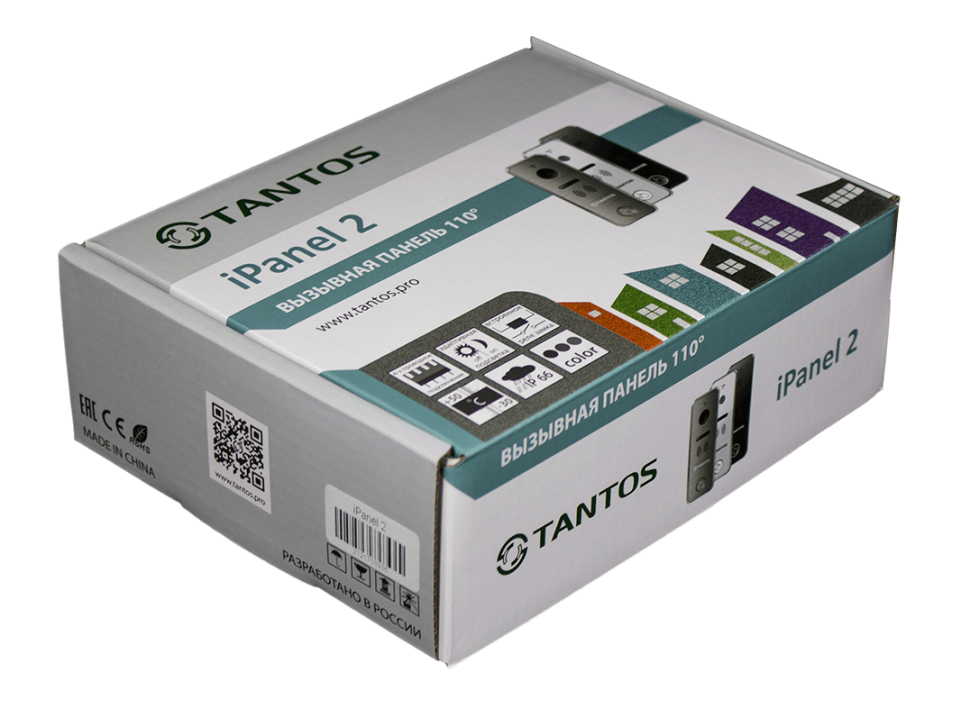 Вызывная панель цветного видеодомофона TANTOS iPanel 2 (Metal) +