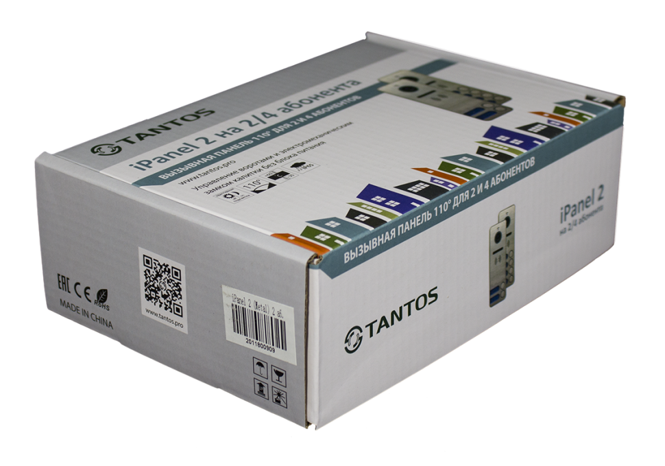 Вызывная панель цветного видеодомофона TANTOS iPanel 2 (Metal) 2 аб.