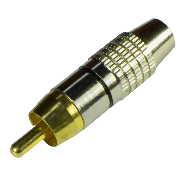 Коннектор разъем TANTOS TS RCA штекер под винт, металл