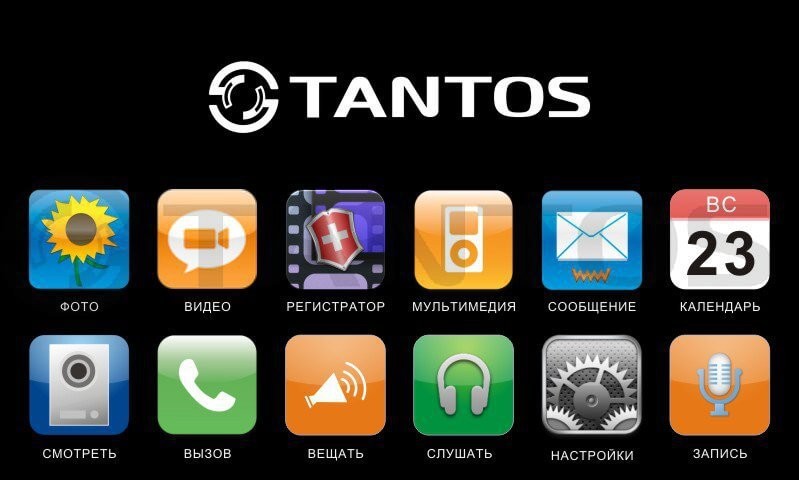 Видеодомофон с цветным монитором TANTOS CLASSIC NEO
